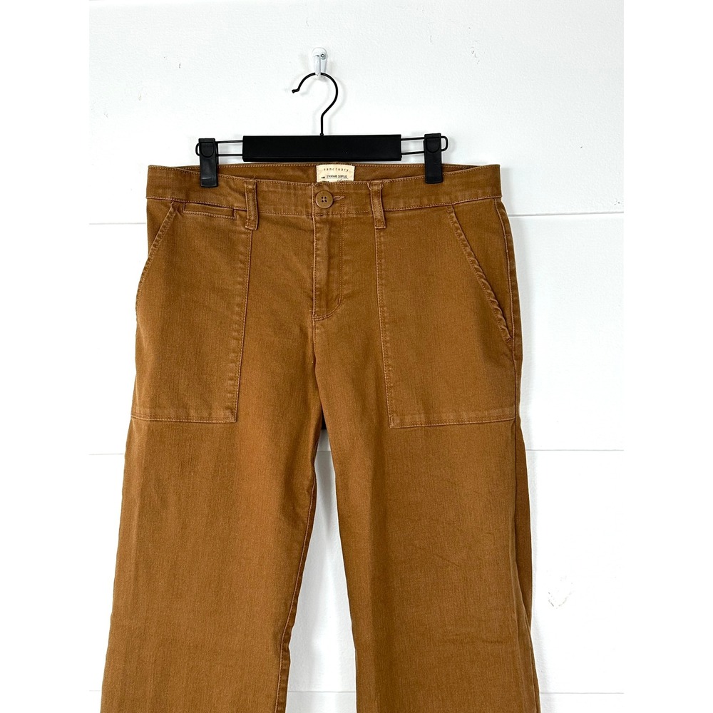 Sanctuary Standard Surplus mustard tan pants 29 womens Cruiser Wide leg twill - Picture 8 of 8
